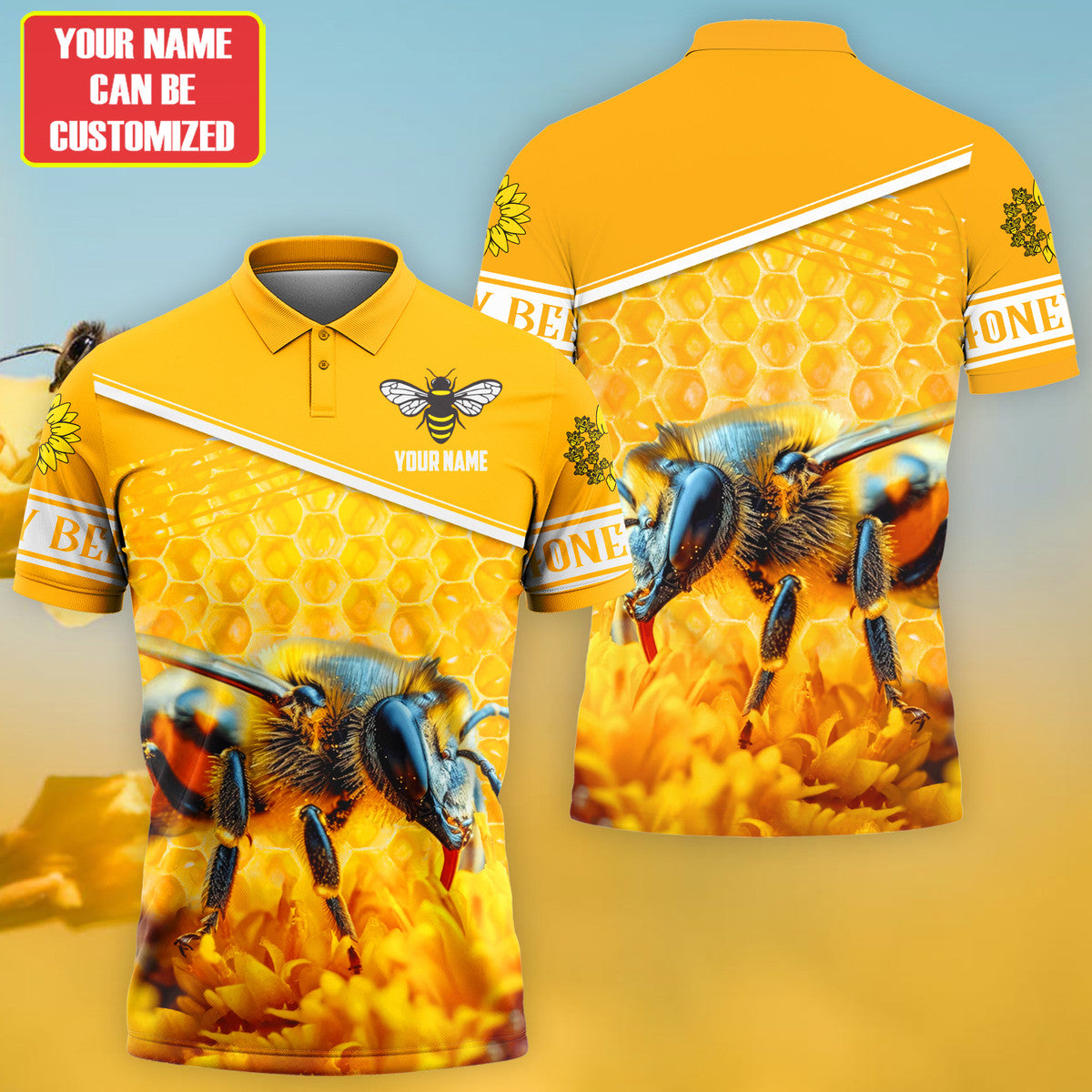 Personalized Name Honey Bee 24 All Over Printed Unisex Shirt Q070801