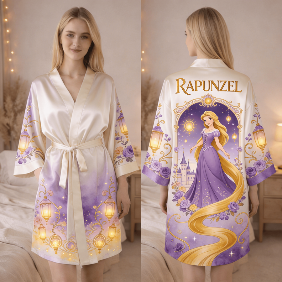 Golden Hair Princess - Women’s Satin Robe
