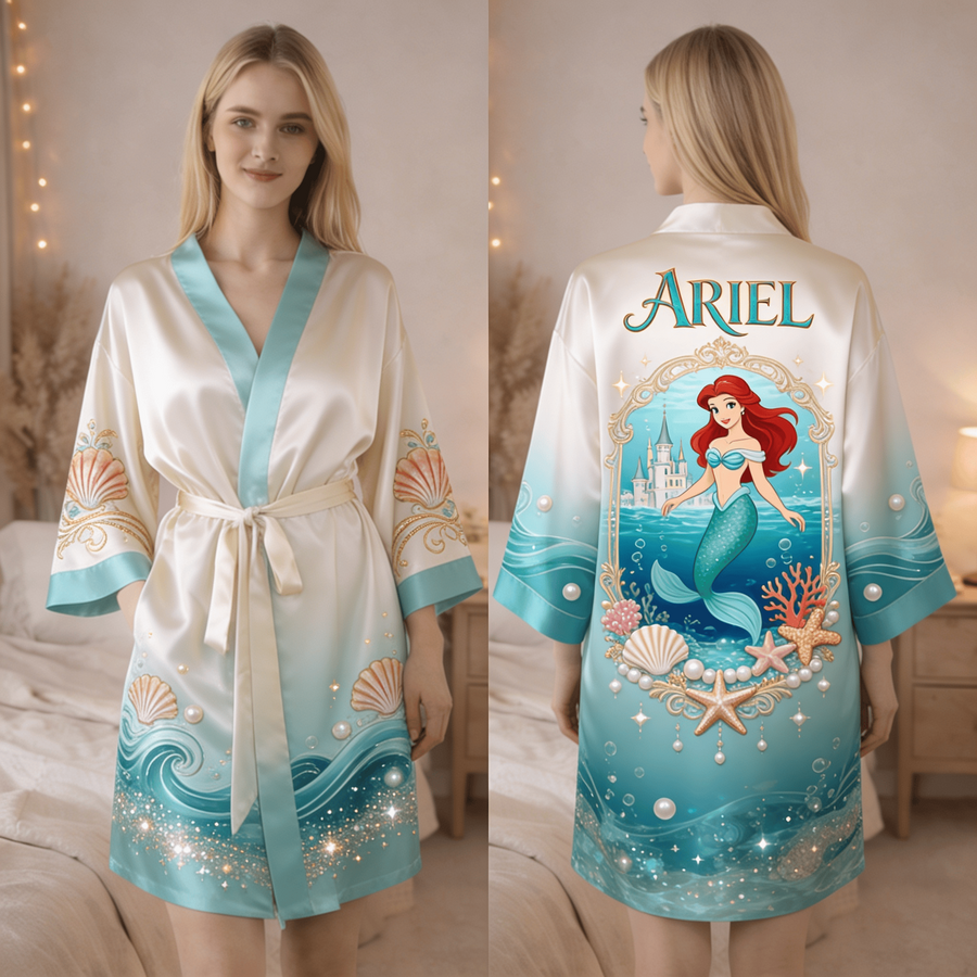 Mermaid Princess - Women’s Satin Robe