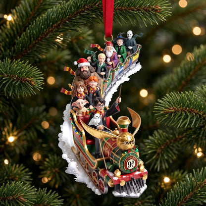 Fantasy Snow Train Ornament, Personalized Gifts