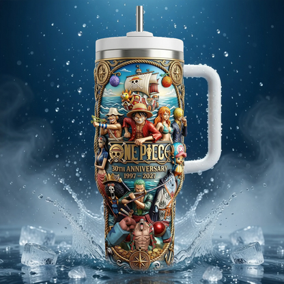 30th Anniversary Anime Tumbler - Personalized Gifts For Anime Lovers