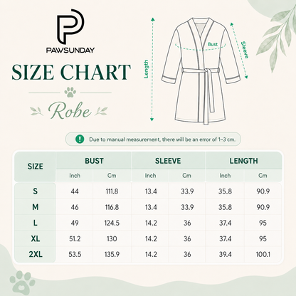 Classic Cartoon Puppy & Little Bird - Personalized Cartoon Women’s Satin Robe