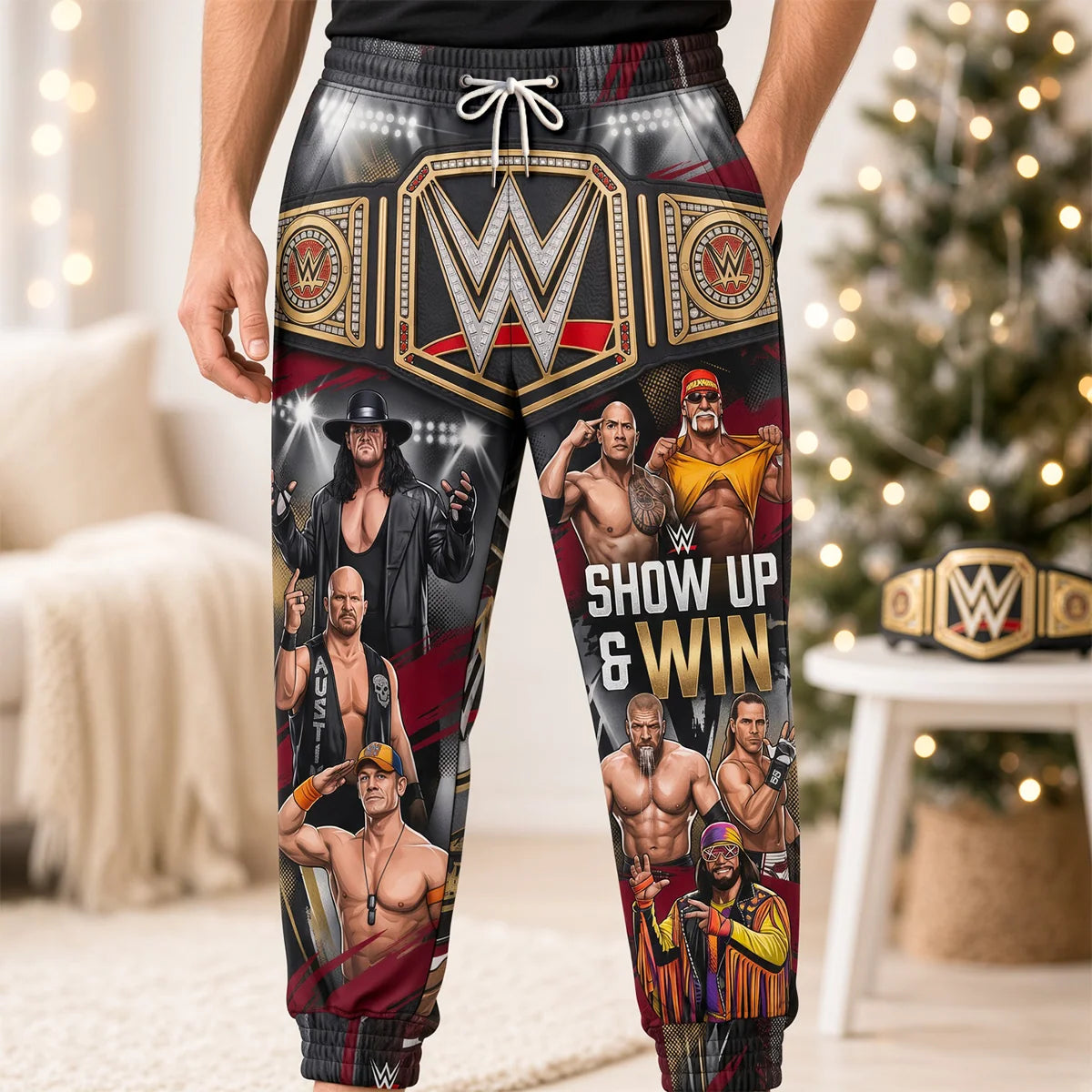Champion Spirit Wrestling Sweatpants - Personalized Gift For Wrestling Lovers