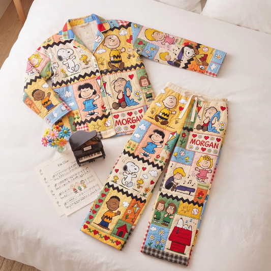 Lovely Characters Pajama Set - Personalized Gifts