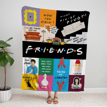 Iconic Film Series Central Perk - Personalized Christmas Film Blanket