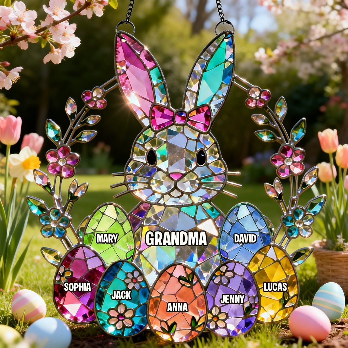 Personalized Easter Gifts For Mother's Day Suncatcher Ornament