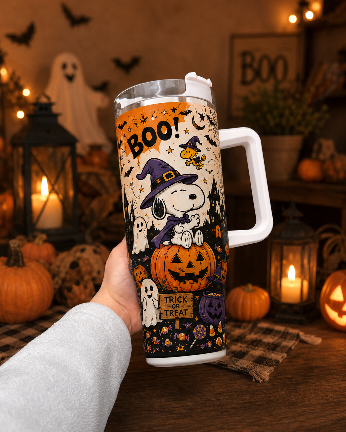 Spooky Beagle Halloween Tumbler - Witchy Trick or Treat Gift