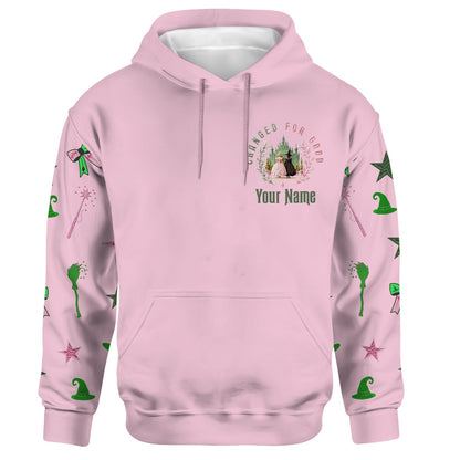 Changed For Good - Personalized Green and Pink Hoodie