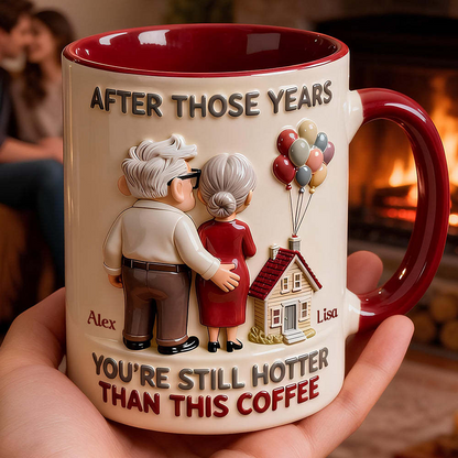 Funny Old Couple Accent Mug - Personalized Gifts For Couple