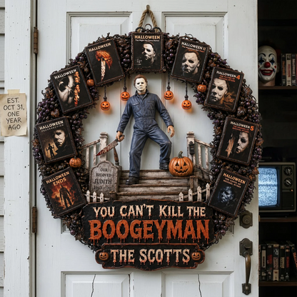 Midnight Slasher Acrylic Sign - Personalized Gifts For Horror Lovers