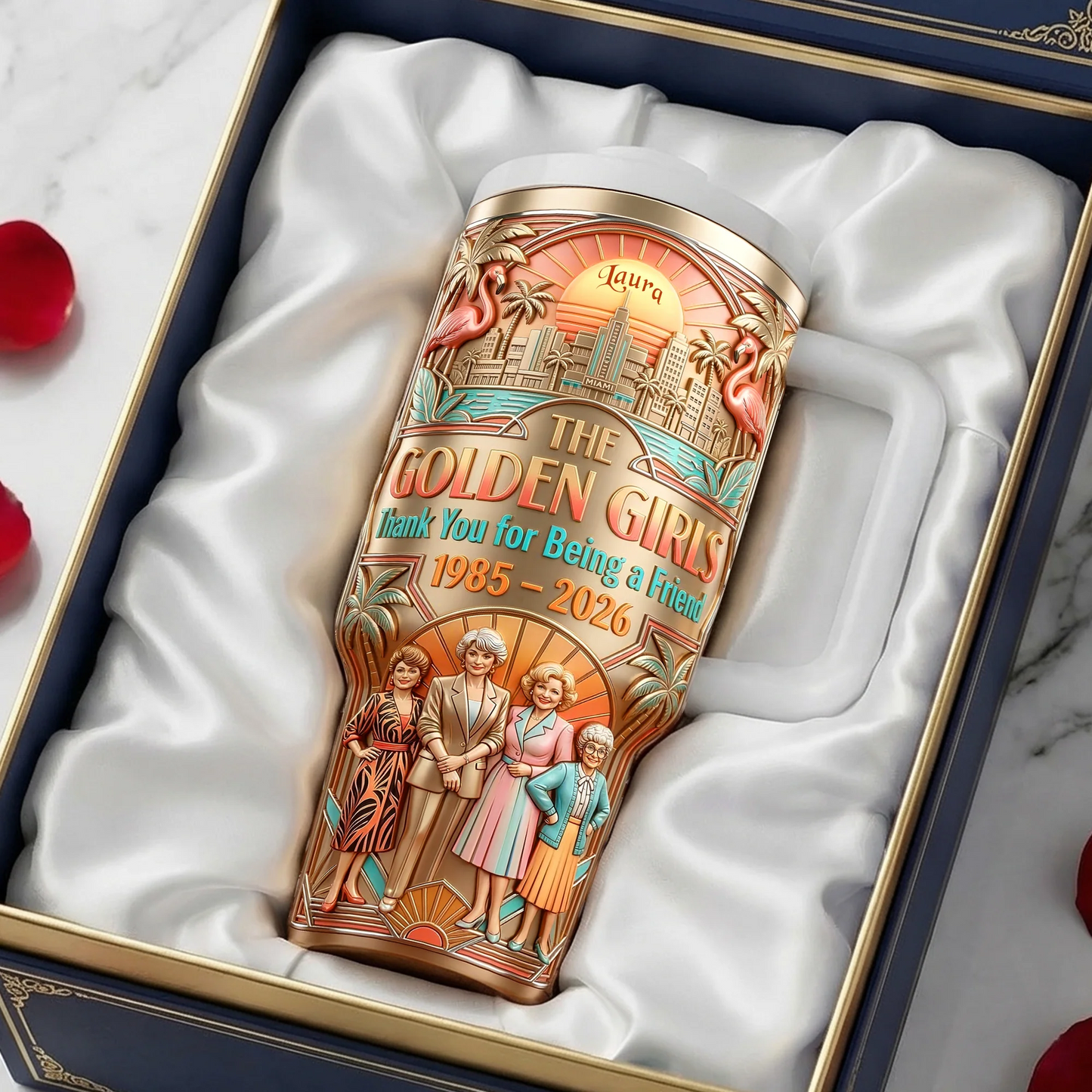 Vintage Friendship Anniversary Tumbler - Personalized Gifts For Besties