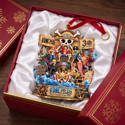 30th Anniversary Anime Ornament - Personalized Gifts For Christmas Ornament