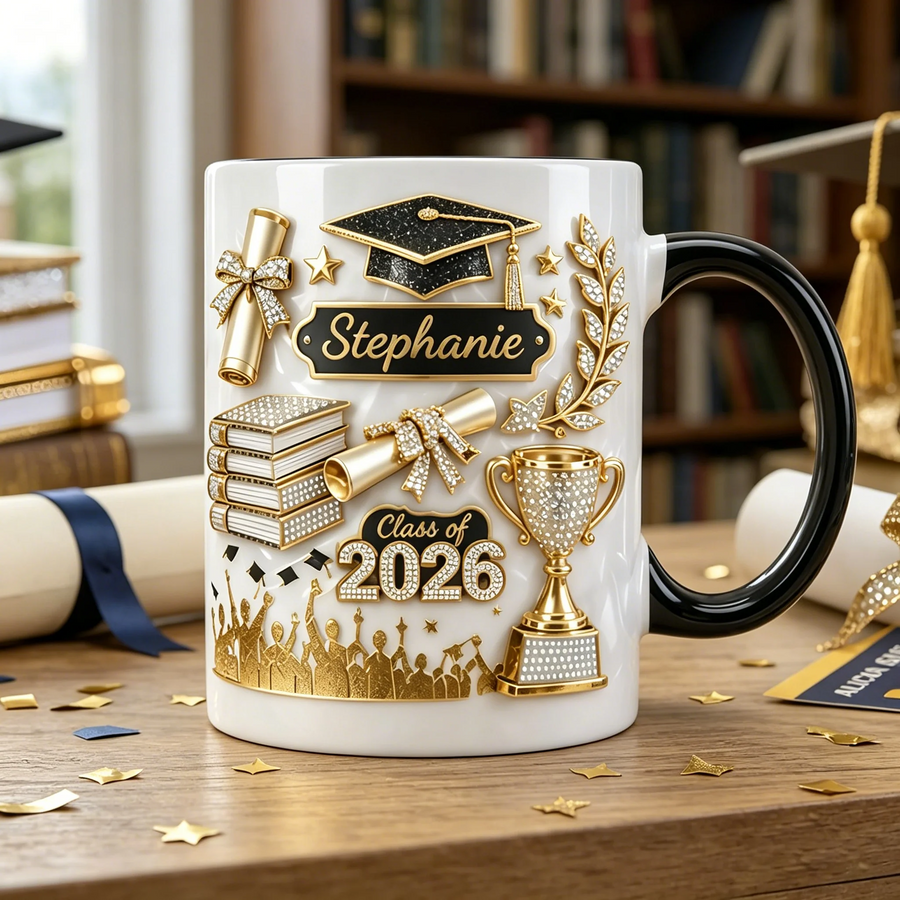 Personalized Graduation Gift 3D Effect Coffee Mug