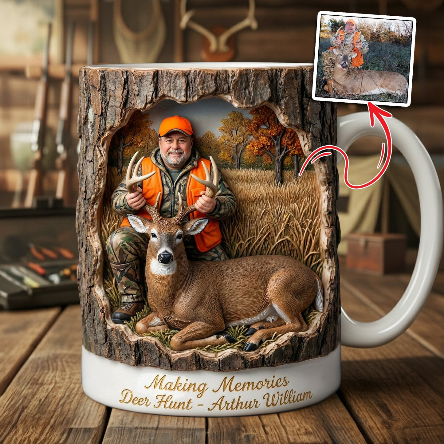 Hunting Life Coffee Mug - Personalized Custom Photo Gifts For Hunters