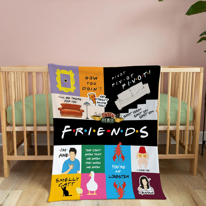Iconic Film Series Central Perk - Personalized Christmas Film Blanket