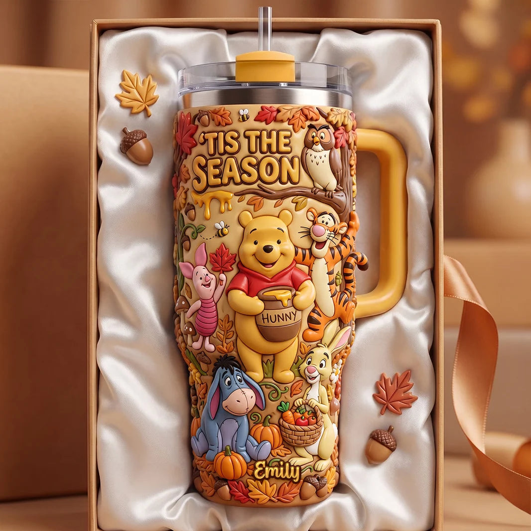 Cute Bear Tis The Season Gift For Movie Fans - Personalized Tumbler