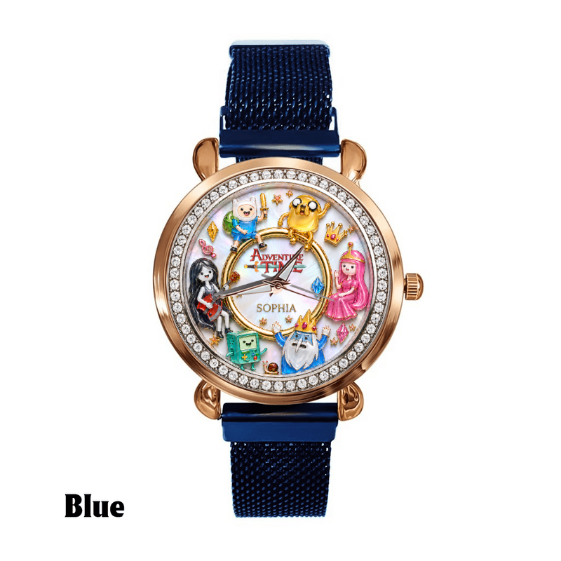 Personalized Fantasy Cartoon Watch – Custom Name Adventure Character Women Hand Watch