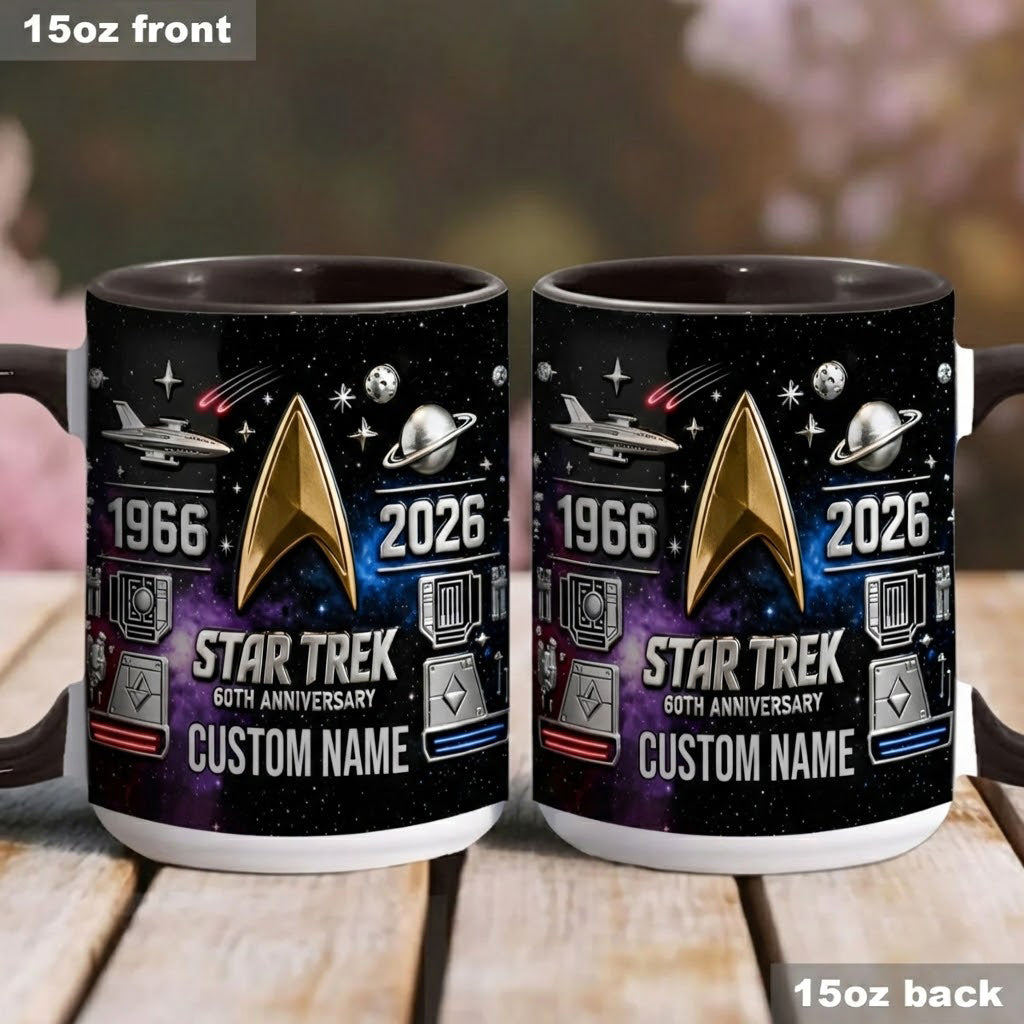 Final Frontier 60th Anniversary - Personalized Star Fleet Accent Mug