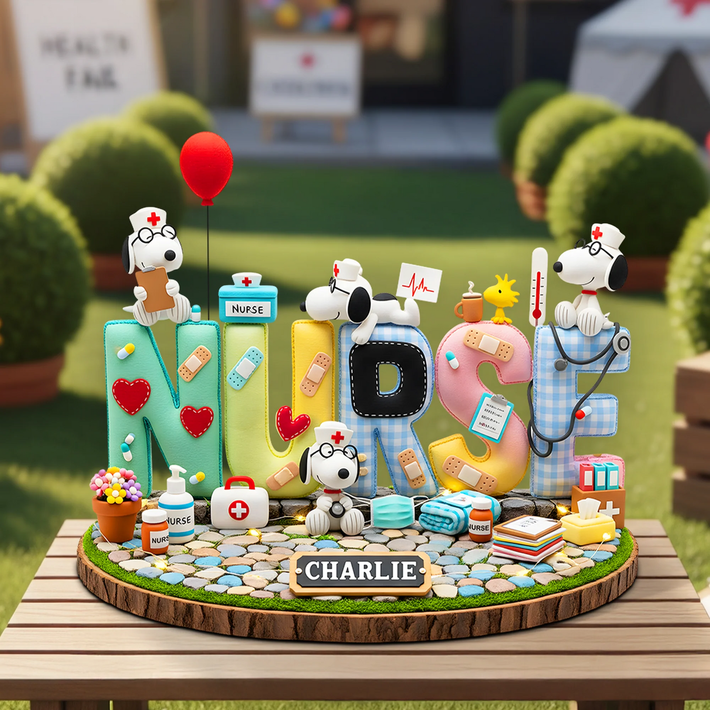 Cute Cartoon Nurse Plaque - Personalized Gifts For Nurse