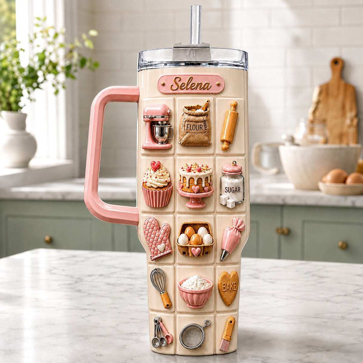 Personalized Gift For Baking Lovers - Personalized Baking Tumbler