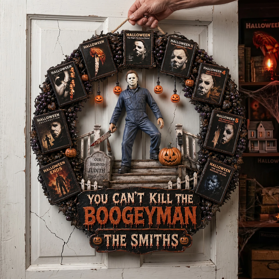Midnight Slasher Acrylic Sign - Personalized Gifts For Horror Lovers