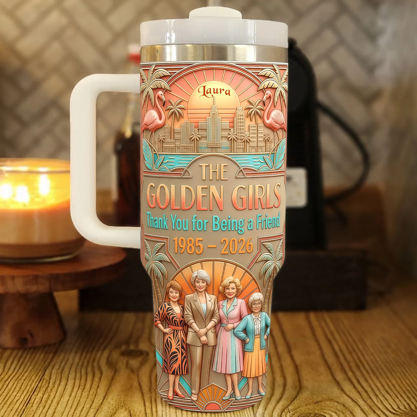 Vintage Friendship Anniversary Tumbler - Personalized Gifts For Besties