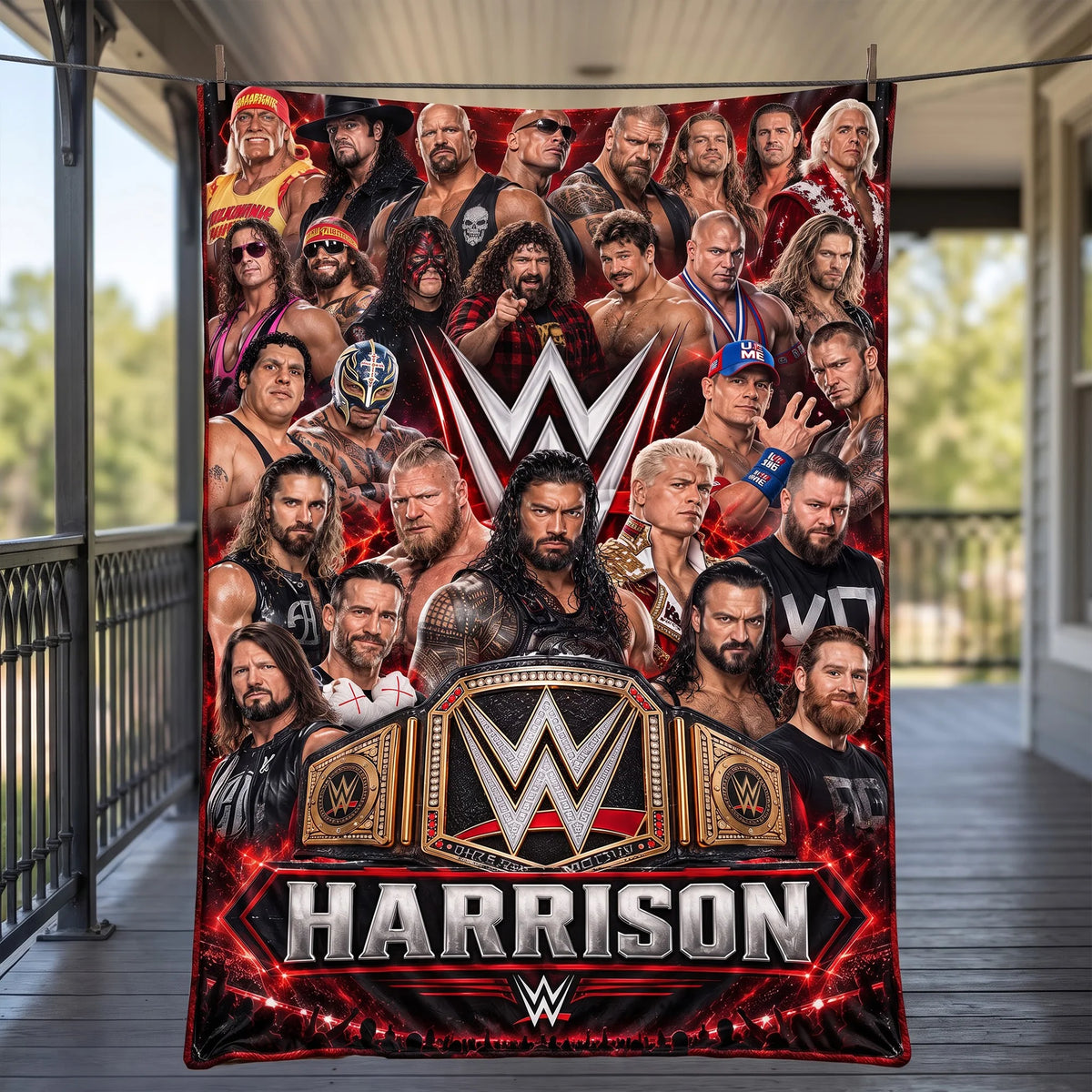 Legends Blanket - Personalized Gifts For Wrestling Lovers