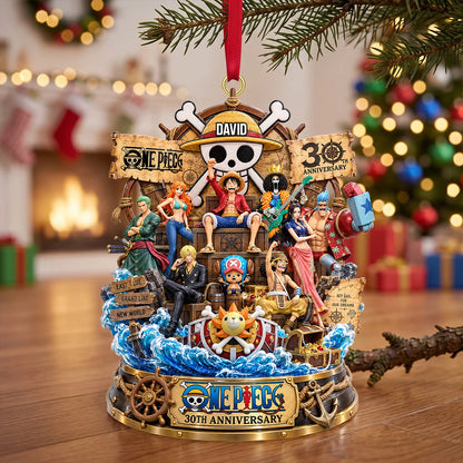 30th Anniversary Anime Ornament - Personalized Gifts For Christmas Ornament