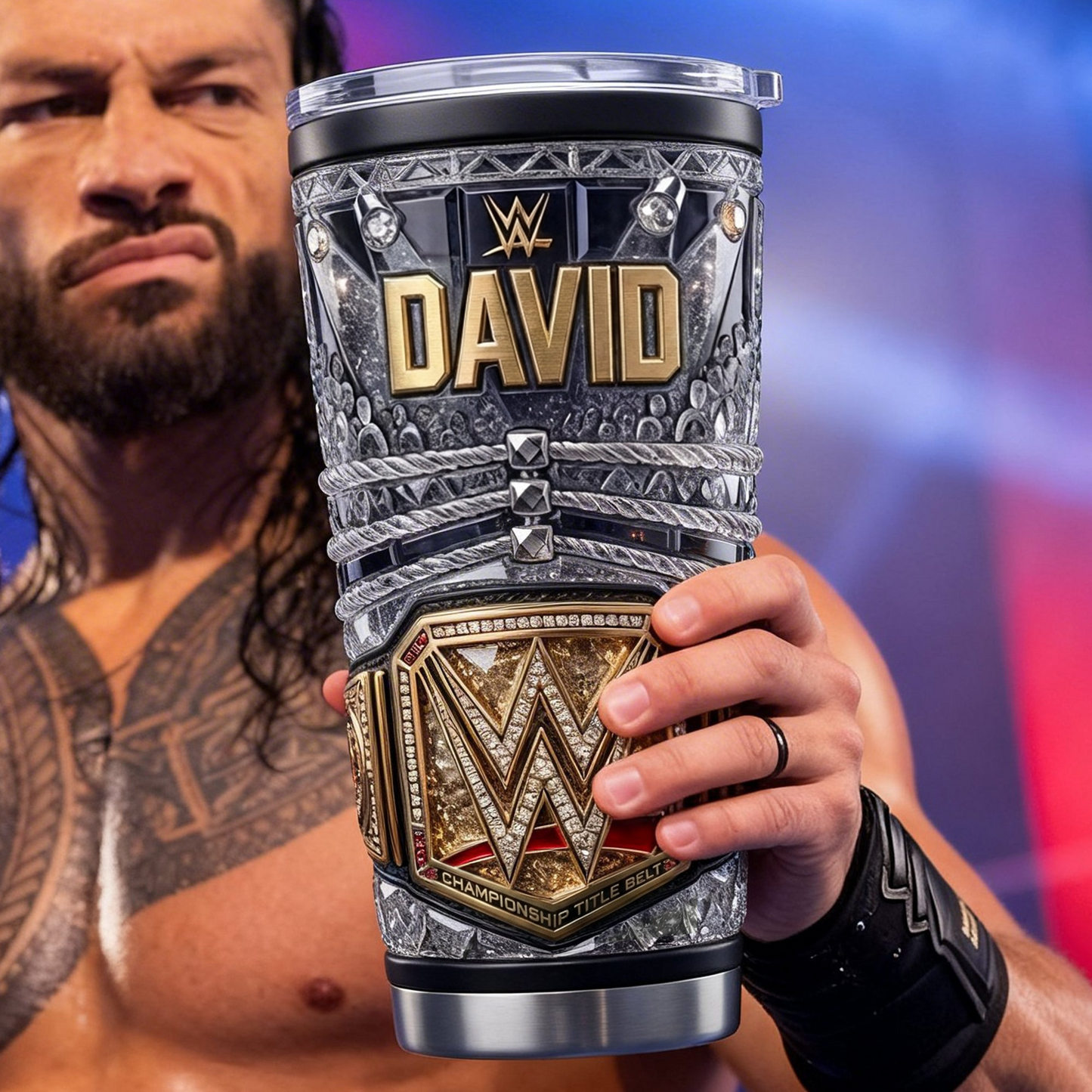 Wrestling Champion Tumbler - Personalized Gift