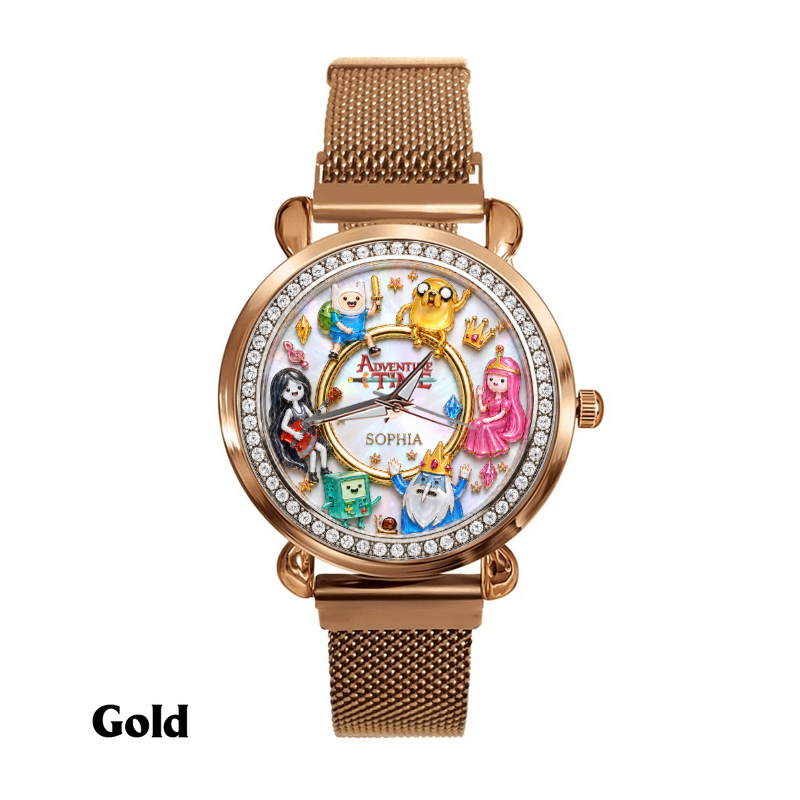 Personalized Fantasy Cartoon Watch – Custom Name Adventure Character Women Hand Watch