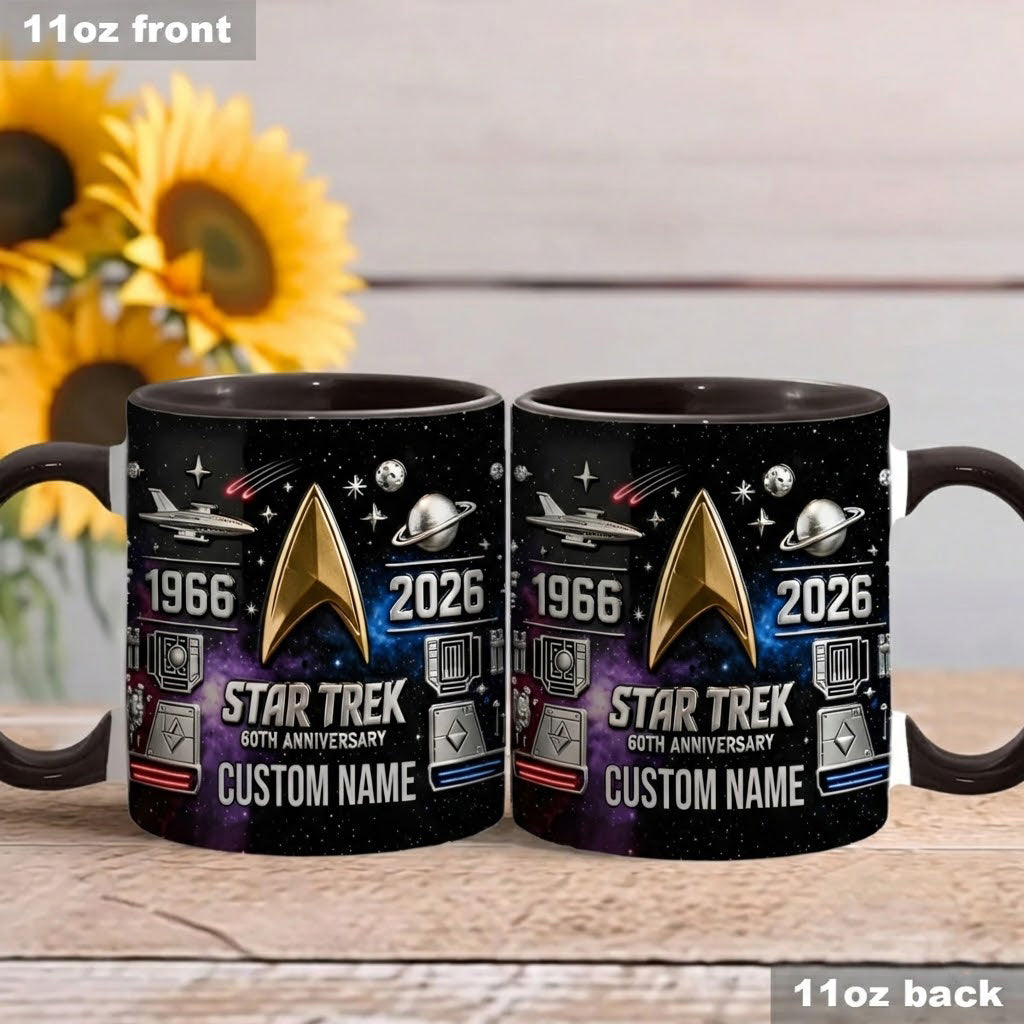 Final Frontier 60th Anniversary - Personalized Star Fleet Accent Mug