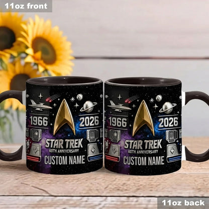 Final Frontier 60th Anniversary - Personalized Star Fleet Accent Mug