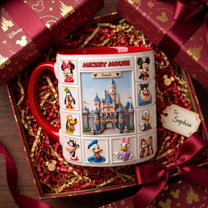 Personalized Magic Mouse & Friends Mug – Custom Name Big Ears Mug Gift