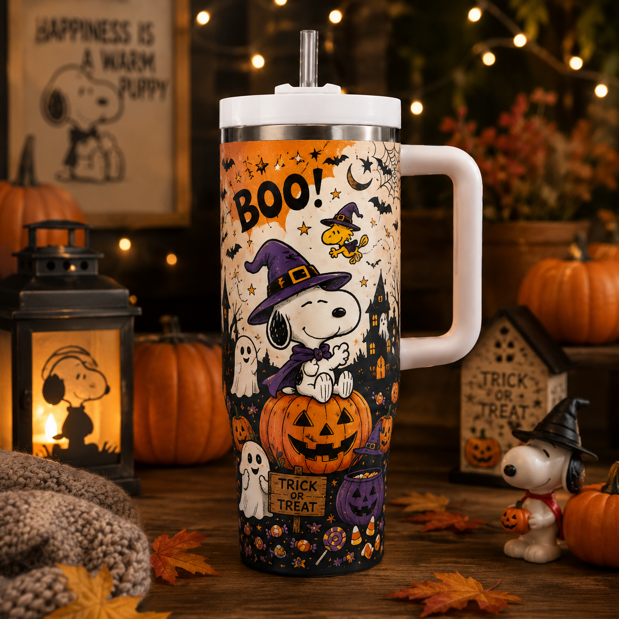 Spooky Beagle Halloween Tumbler - Witchy Trick or Treat Gift