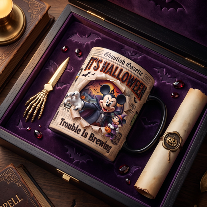 Personalized Magic Mouse Character Mug - Halloween Friends Mug