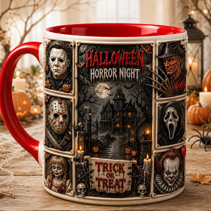 Personalized Halloween Horror Characters - Horror Squads Accent Mug