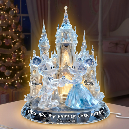 Shimmering Fairytail Couple Acrylic Light, Personalized Gifts For Couple