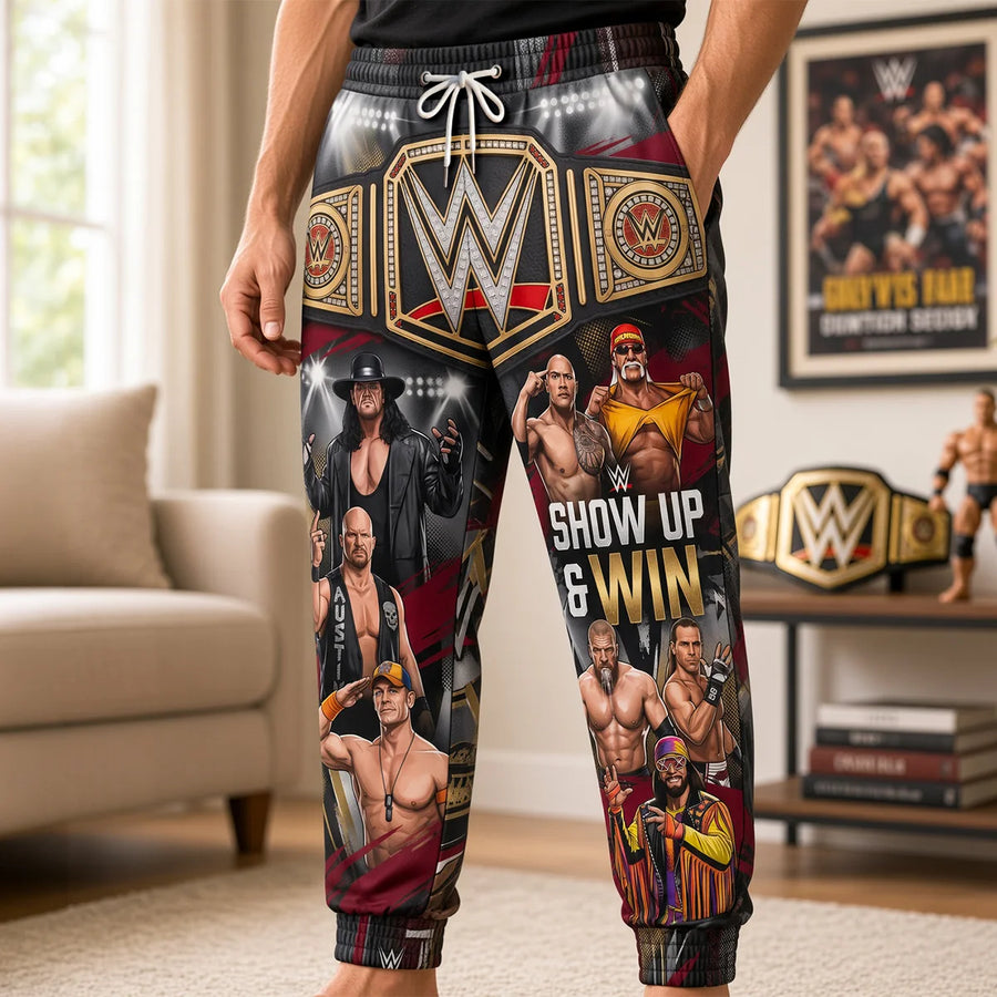 Champion Spirit Wrestling Sweatpants - Personalized Gift For Wrestling Lovers