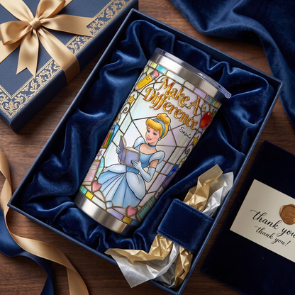 Personalize Magic Princess Teacher Tumbler - Custom Name Tumbler