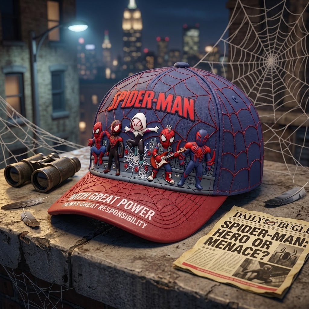 Personalized Web Hero Spider Cap – Custom Superhero Hat