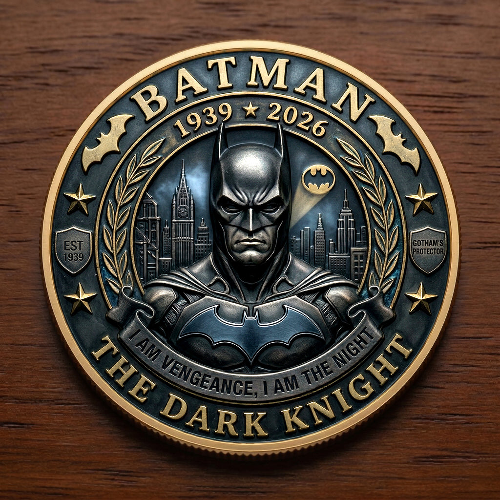Gotham Hero Commemorative Coin – Dark Knight Collector Challenge Coin