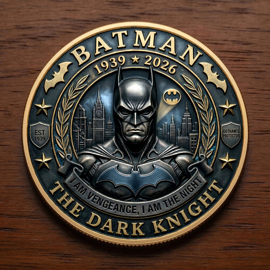 Gotham Hero Commemorative Coin – Dark Knight Collector Challenge Coin