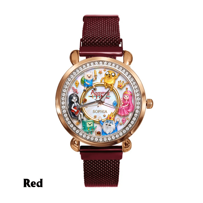 Personalized Fantasy Cartoon Watch – Custom Name Adventure Character Women Hand Watch