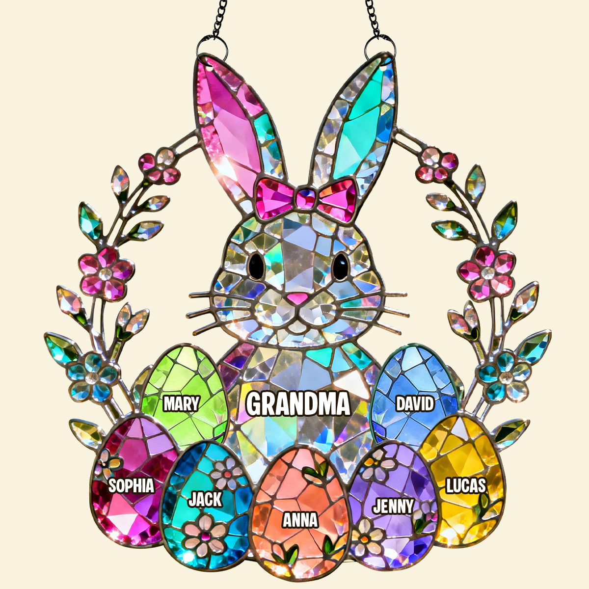 Personalized Easter Gifts For Mother's Day Suncatcher Ornament