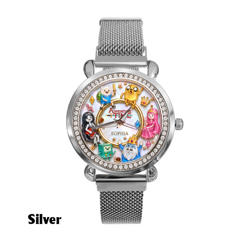 Personalized Fantasy Cartoon Watch – Custom Name Adventure Character Women Hand Watch