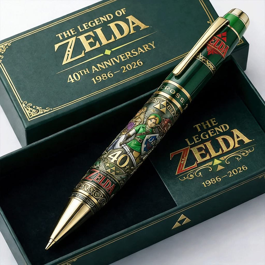 Hero of Fantasy Adventure Anniversary Pen – 40 Years Edition 1986–2026, Collectible Green Gold Writing Pen