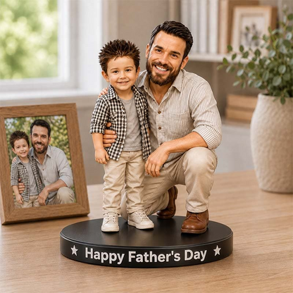 Personalized Father's Day Cartoon Acrylic Plaque 2D