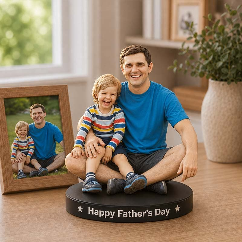Personalized Father's Day Cartoon Acrylic Plaque 2D