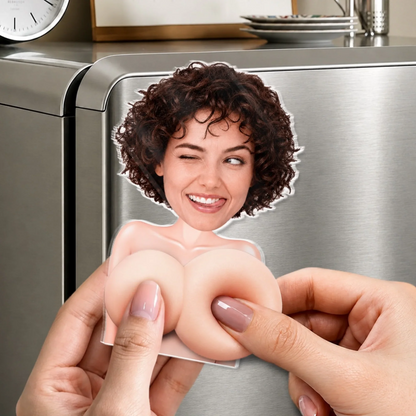 Custom Photo Squishy Acrylic Fridge Magnet – Personalized Anniversary Wedding Gifts For Husband And Wife, Him And Her