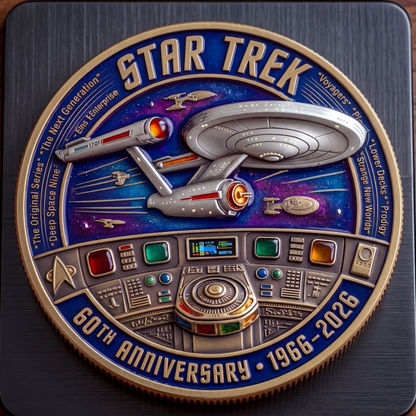 60th Anniversary Space Exploration Commemorative Coin - Sci-Fi Collector Edition Gift